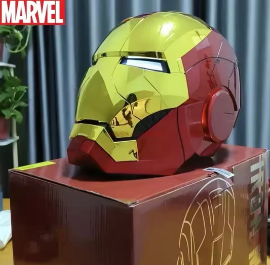 Iron Man 1:1 Helmet Mk5 Avengers War Machine Cosplay Electric Open Close English Voice Remote Control